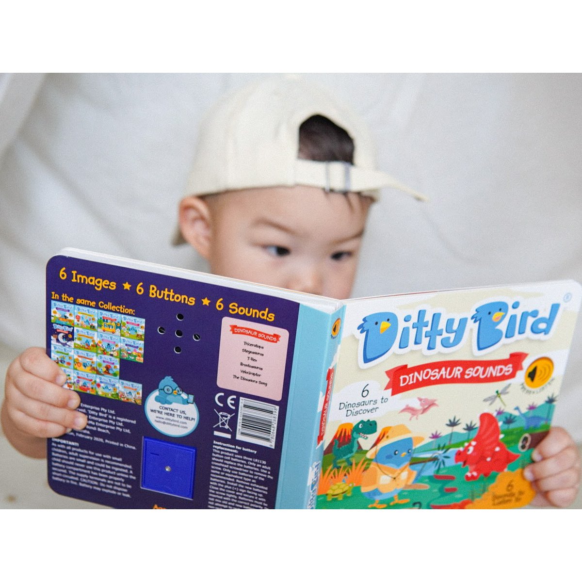 Ditty Bird Baby Sound Book: sonidos de dinosaurios