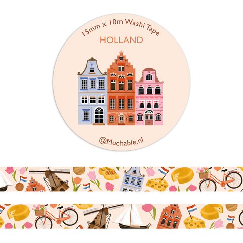 Washitape - illustratie patroon/print Holland - Nederland