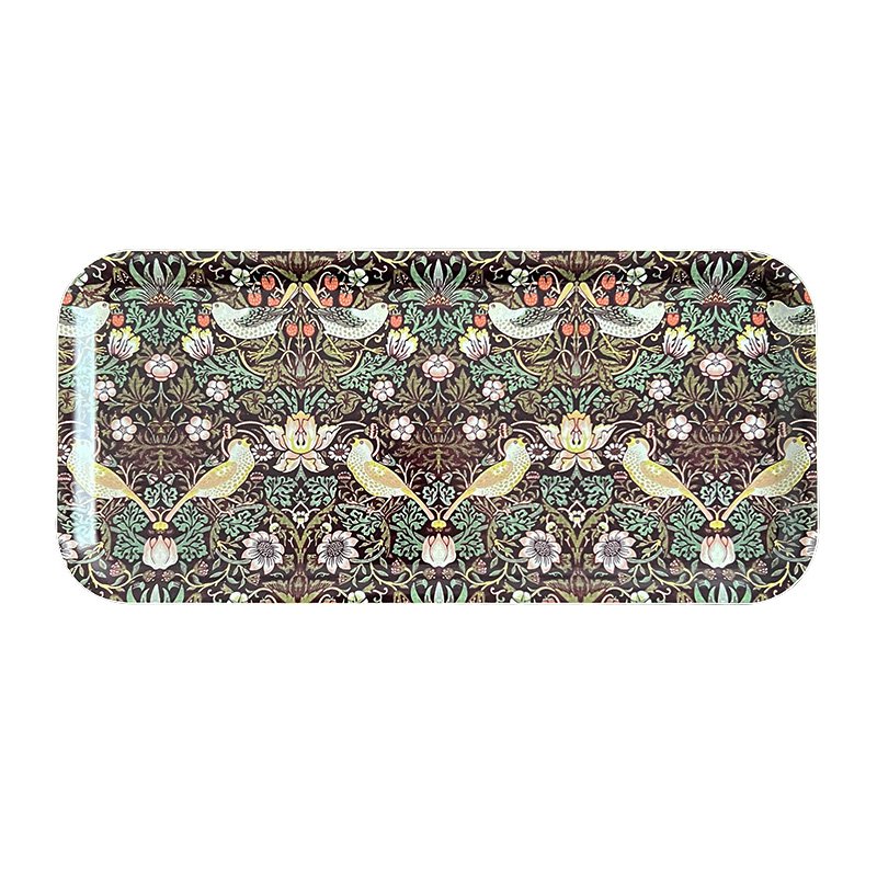 TRAY 32x15 cm - Morris Strawberry Thief bordeaux