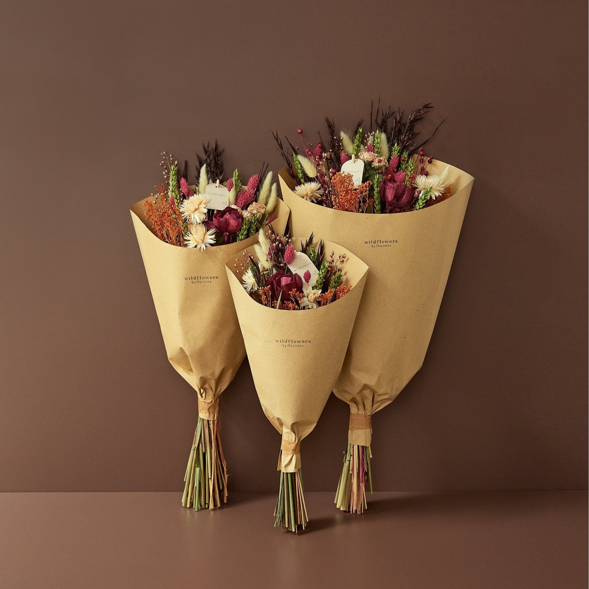 Trockenblumen-Feldstrauß – Wildbeere