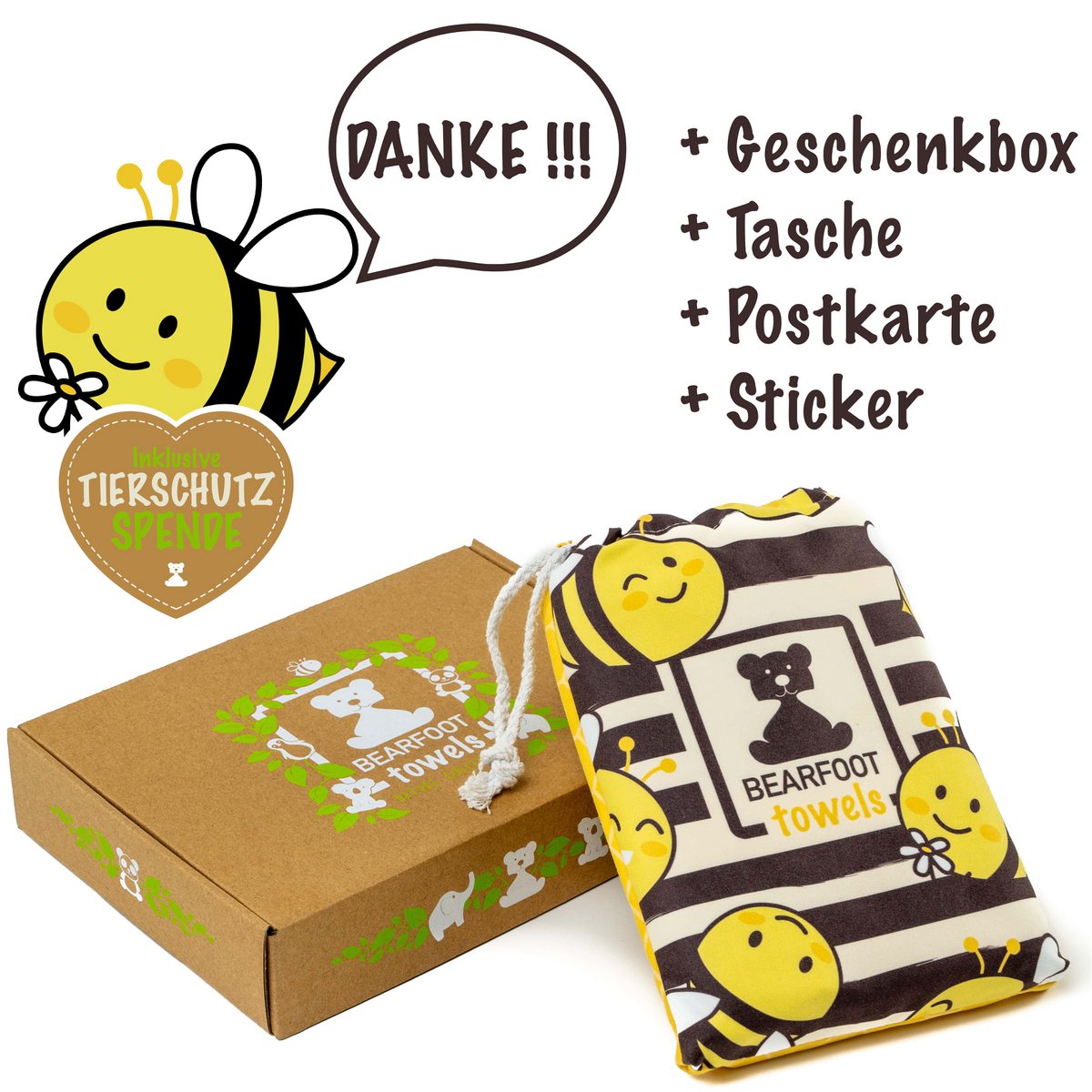Bee Beach Towel - Microfiber