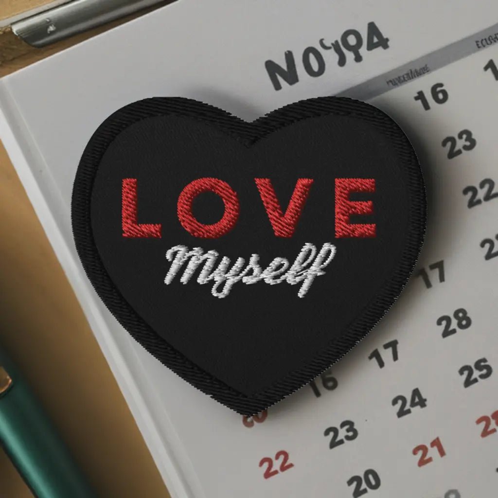 LOVE Myself Broderede patches Sort