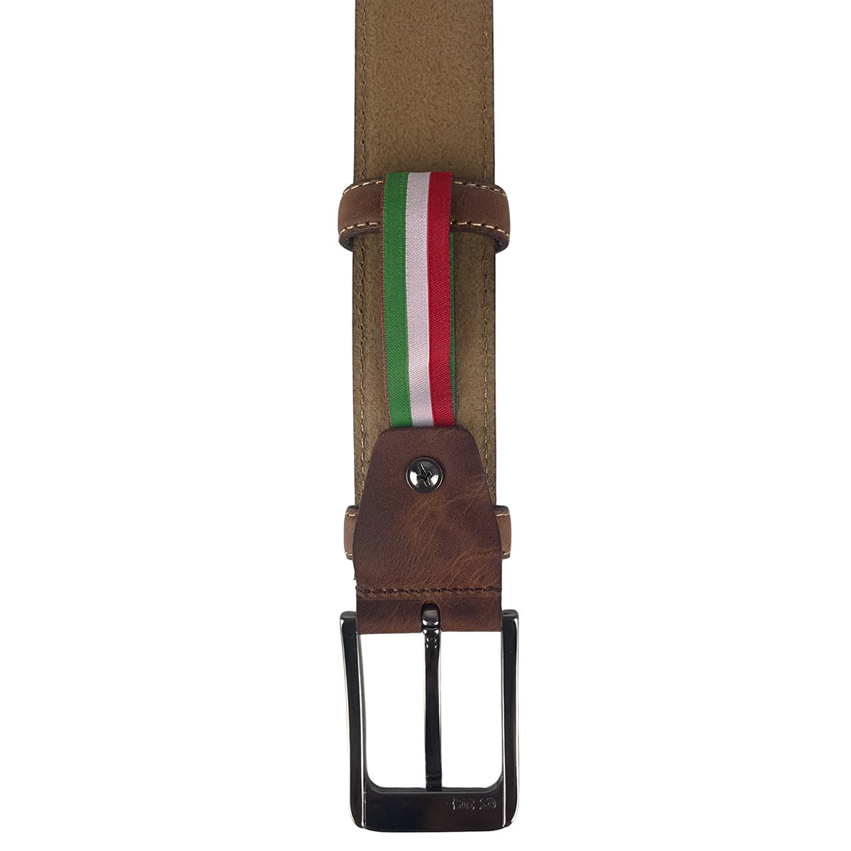 Cintura in pelle monogramma | Genuina pelle | Cintura maschile e signore | 3,5 cm | 8 colori