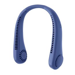 Genopladelig halsventilator Håndfri USB-miniventilator Rejser Udendørs sportsfans Bærbar Lazy Bladeless hængende halsventilator