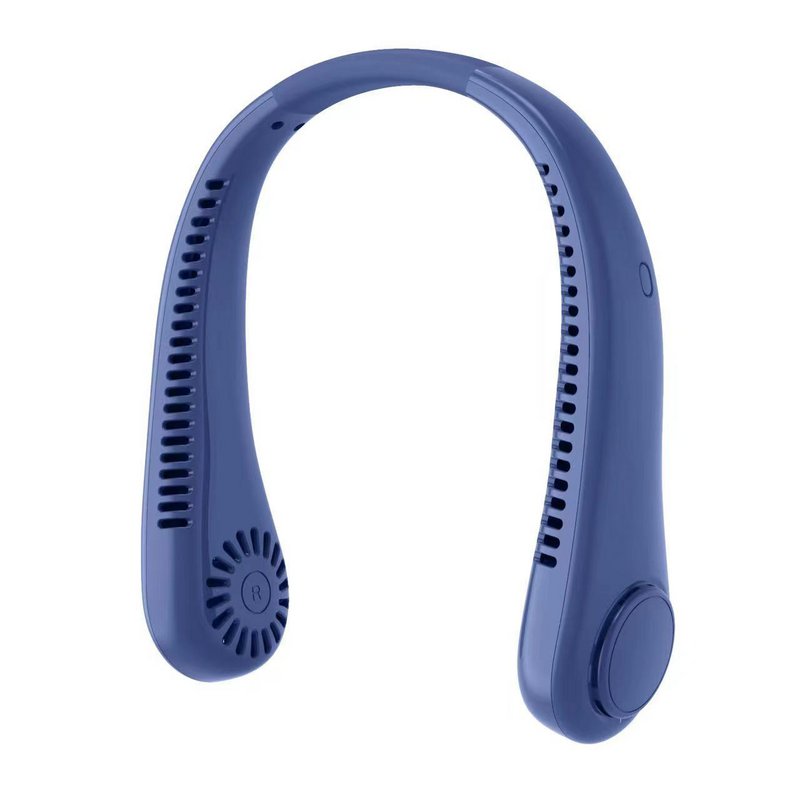 Genopladelig halsventilator Håndfri USB-miniventilator Rejser Udendørs sportsfans Bærbar Lazy Bladeless hængende halsventilator
