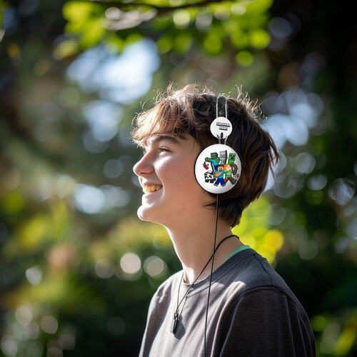 Minecraft - characters - headphones (dome)