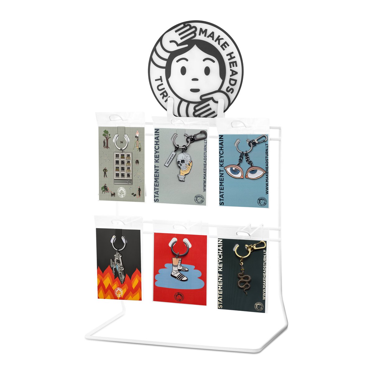 Display di portachiavi in ​​metallo