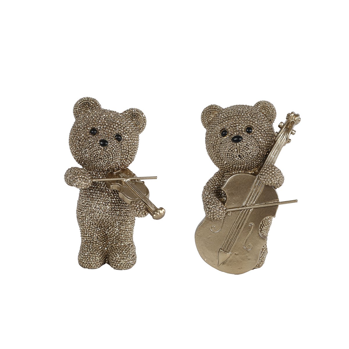 Sculptuur Bear Music glinster