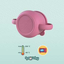 Vaso de práctica para bebé con pajita – Teddy Bear