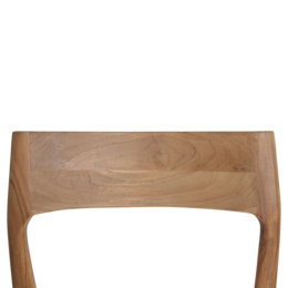 Sedia da pranzo in teak Freya - Crema