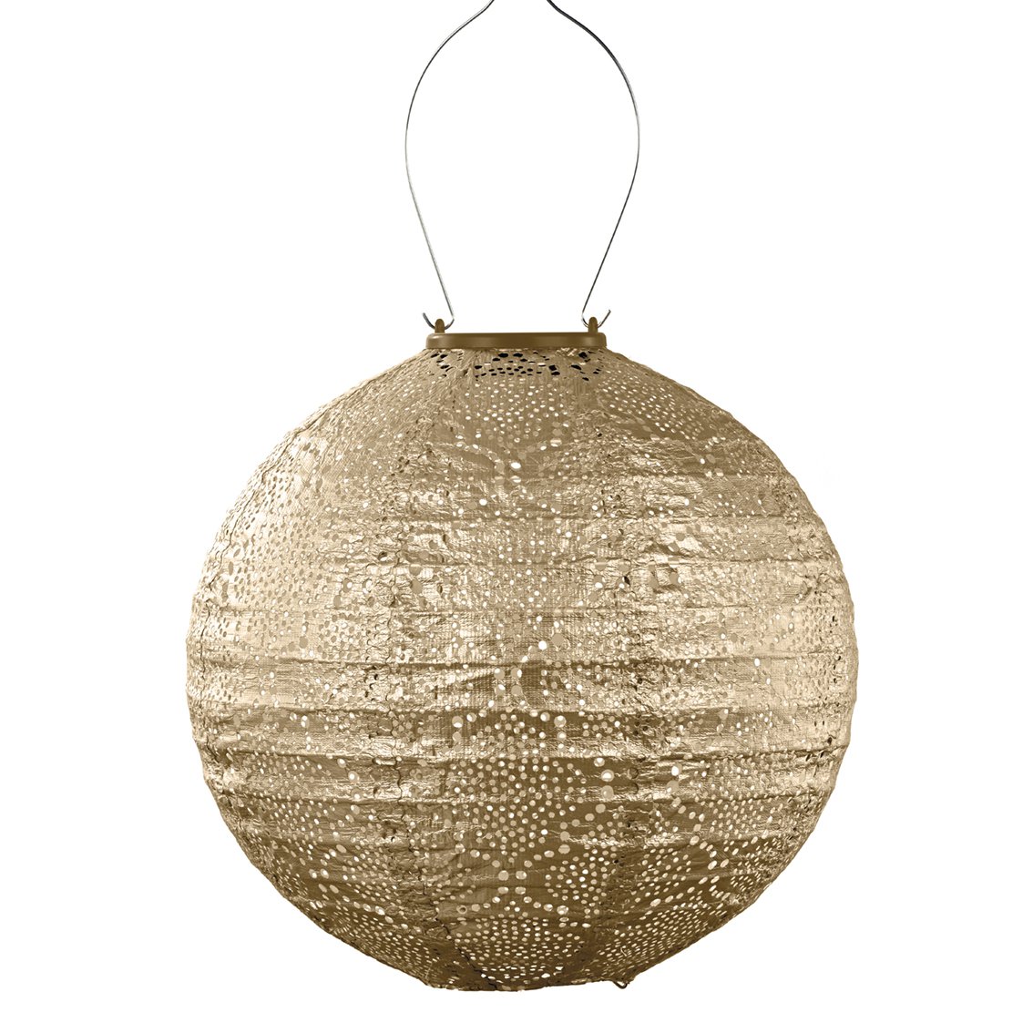 Lumiz Solar Lampion Bazaar Round - 30 cm - oro