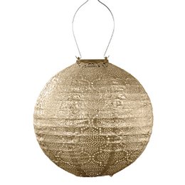 Lumiz Solar Lampion Bazaar Round - 30 cm - Guld