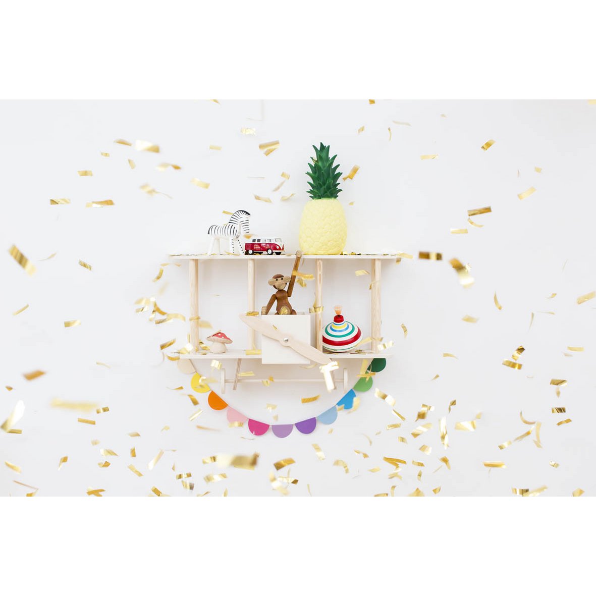 Etagère biplan "Dashy" blanc