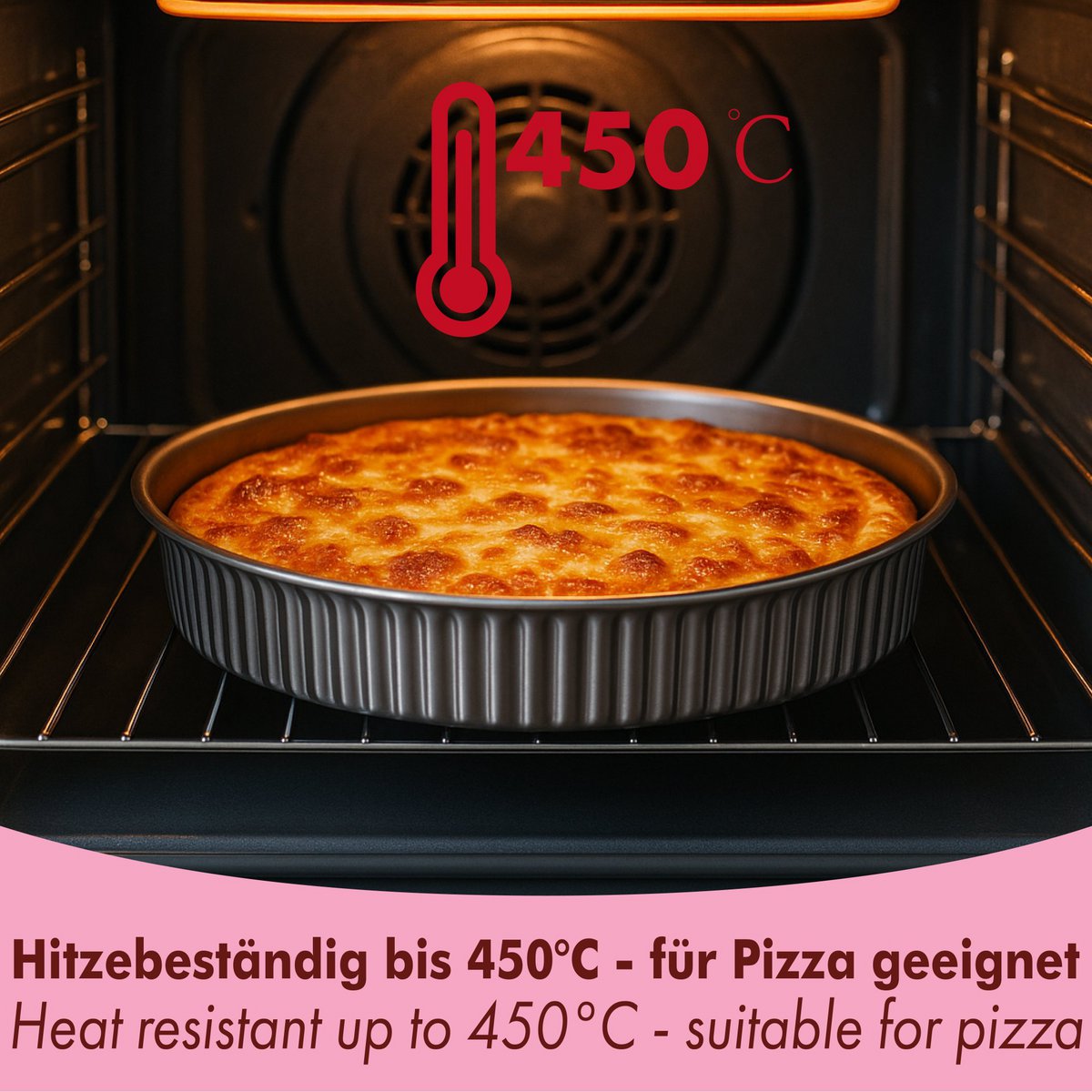 Teglia per crostata quiche in acciaio inox con base sollevabile 28 cm