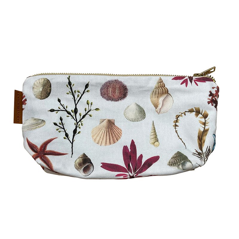 ORGANIC COSMETIC BAG - BEACH (gusset)