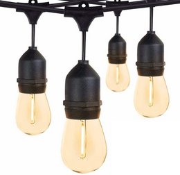 5 meter light cord with 10 pear-shaped LED lamps and 2 meter connection cable, suitable for string lights