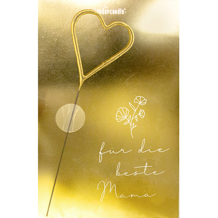 Für die beste Mama gold Classic Wondercard