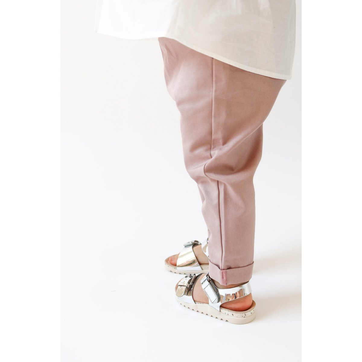 Duurzame Rose Limited Edition babybroek met hoge taille | 100% GOTS-gecertificeerd biologisch katoen