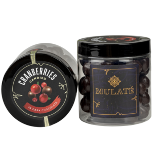 SCHOKOLADEN-CRANBERRIES IN DUNKLER SCHOKOLADE MAULIEREN