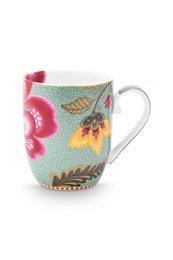 Set/2 Mugs Small Blooming Tales Fantasy Blue