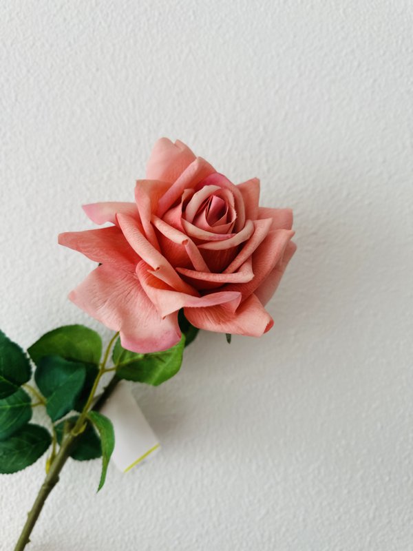 QMF Hand Touch Rose 72cm WIT2PCS