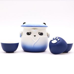 Telera -Set und drei Panda Tassen - Sky Blue