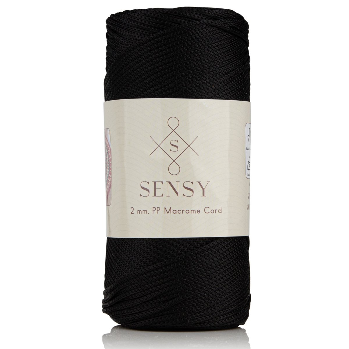 Sensy Premium 2 mm - 251 yards 100% polyester macrame ledning