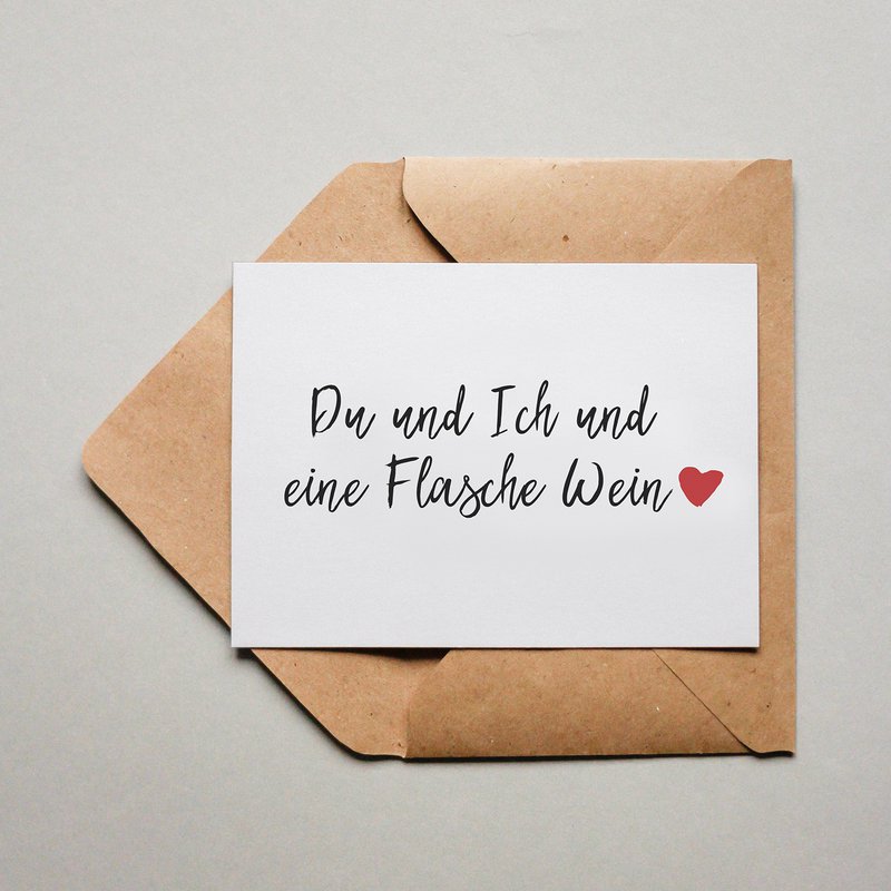 Dig og mig og en flaske vin ❤️