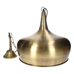 Guld hængelampe d 45 h 43 cm i guldmetal