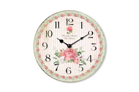 Holzuhr Kensington Garden 15 cm Isabelle Rose