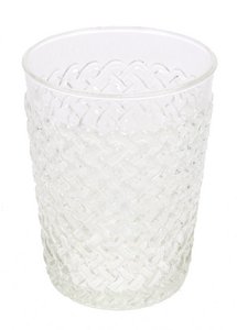 Glass clear braid relief