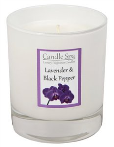 Candle Spa Luxuskerze im 30cl Becher - Lavendel & Schwarzer Pfeffer