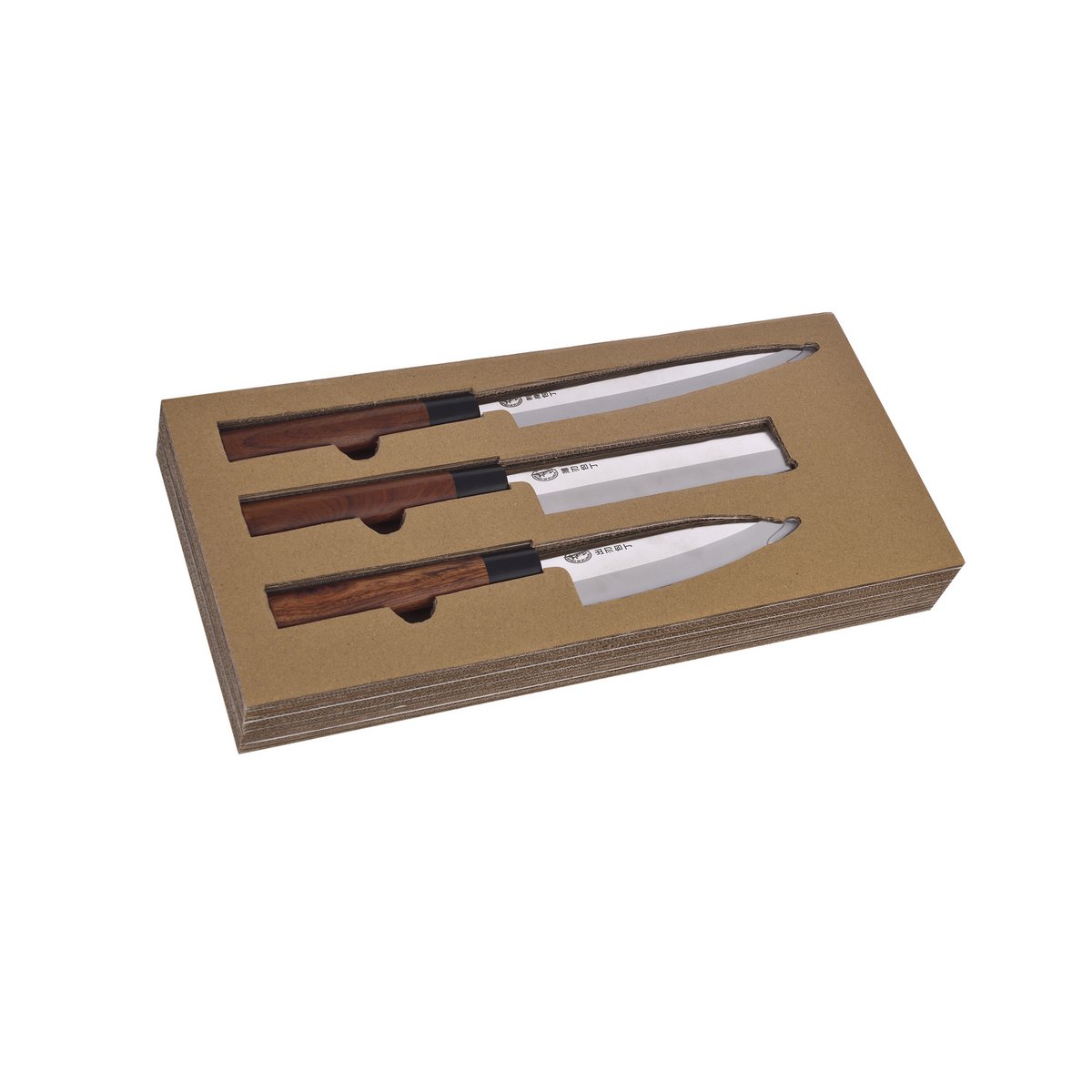 SPIRIT Juego de Cuchillos de Cocina Japoneses Corte Acero Inoxidable
