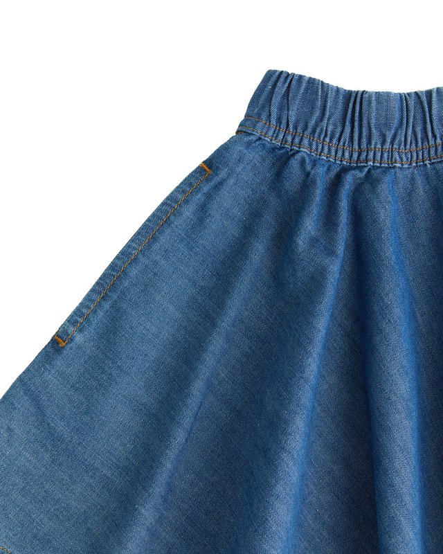 KA2022-311 | Jupe de jean pour enfants - Crystal Bleu