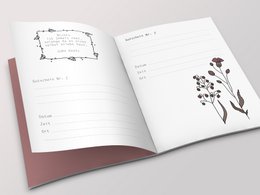 Voucher booklet time instead of stuff, butterfly