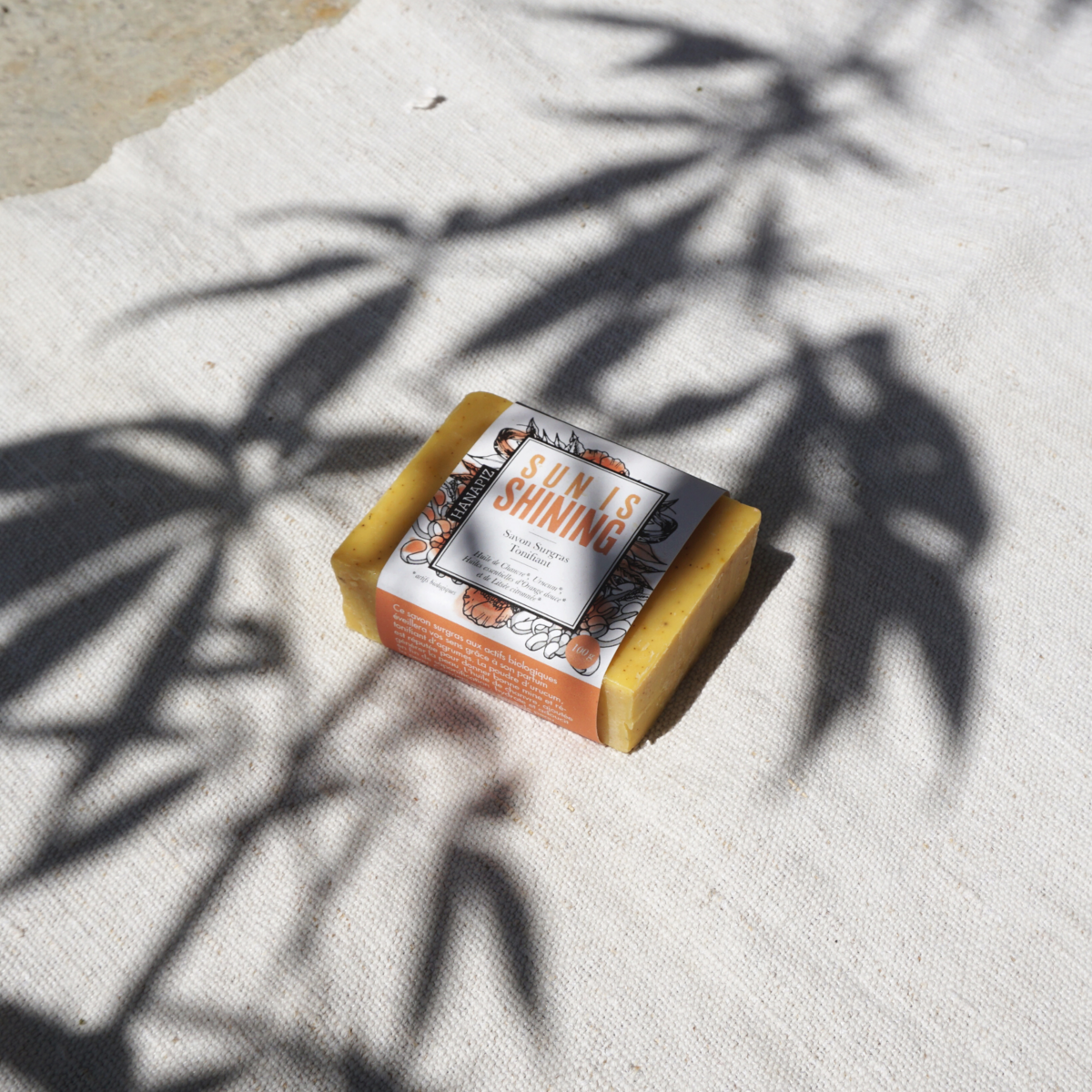 Surgras soap with hemp and urucum - "Sun is shining"