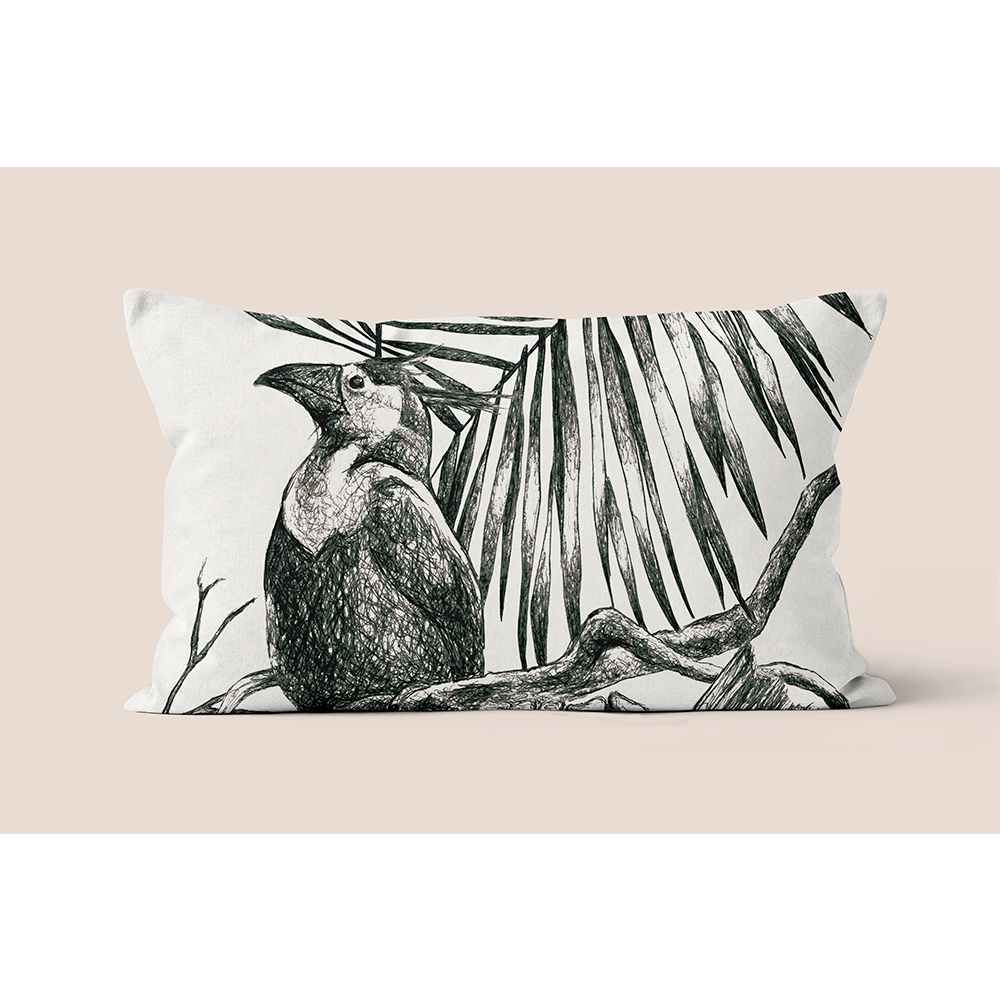 Polyester tropical decorative cushion 40x40cm 40x67cm - Alba model