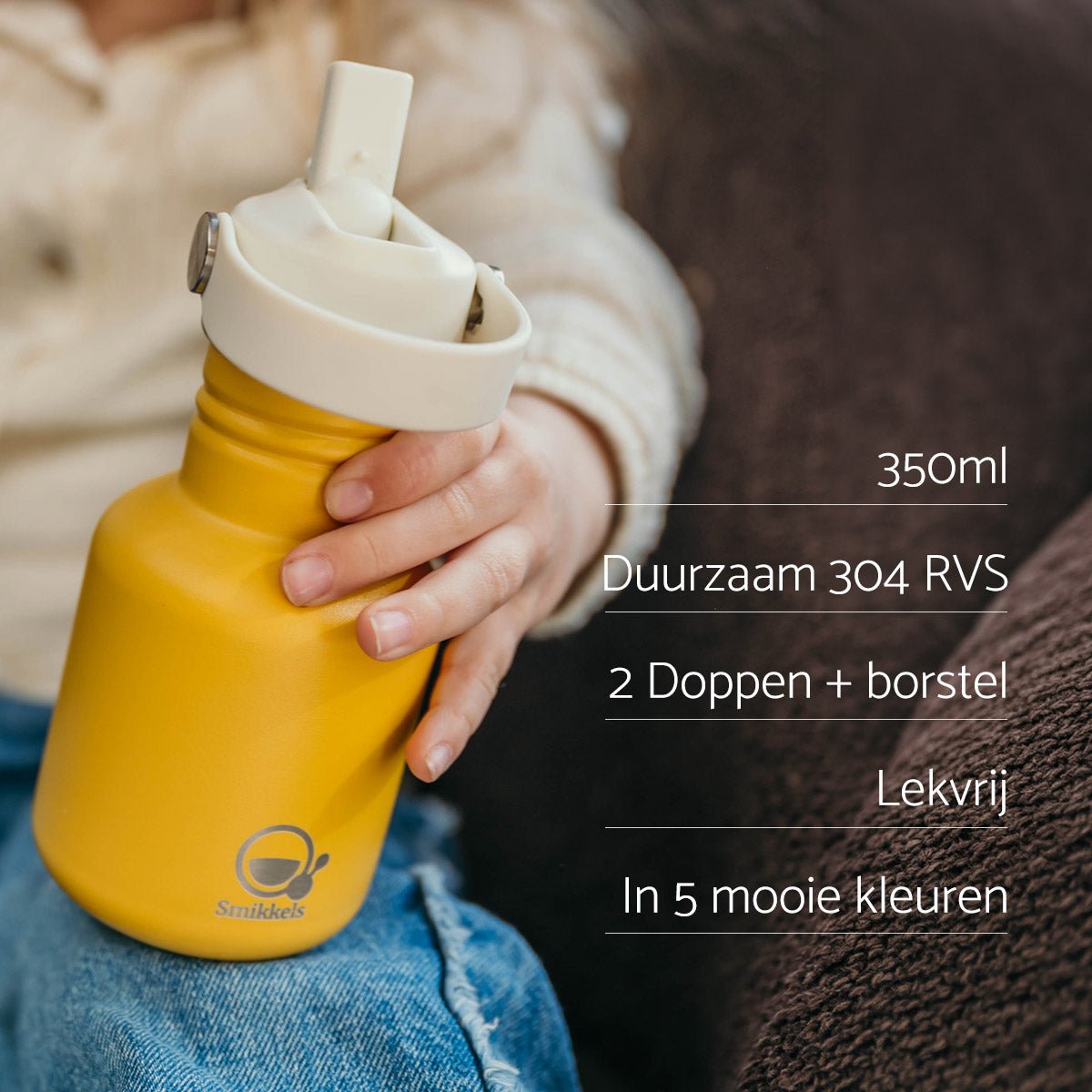Stainless steel drinking bottle - 350ml