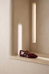 CANDY RED CHERRY – Mary-Jane-Ballerinas mit Doppelriemen