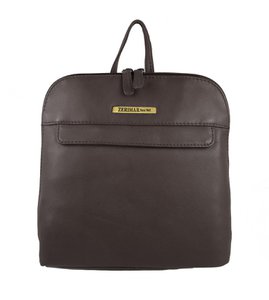 Mochila de piel natural de mujer estilo casual  25x24x6 cm