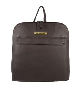 Mochila de piel natural de mujer estilo casual 25x24x6 cm