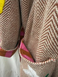 TOUT - Cappotto con uccelli in tweed