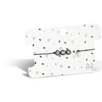 Bracelet Grandma Black and white with charm