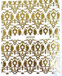 Gold pattern stickers