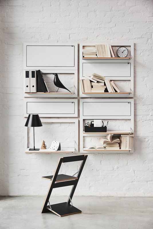 Fläpps Wall Desk/Secretary 80x50-1 - White