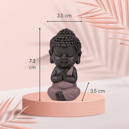 Buddha Statuette – Pink Toga – Zen and Feng Shui Decoration – Spiritual and Relaxed Atmosphere – Decorative Gift Idea