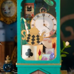 RoboTime, DIY Huisje, Alice's Tea Store avec éclairage LED, DG156, 20X14X22CM