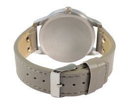 Reloj QBOS unisex con correa de piel sintética.