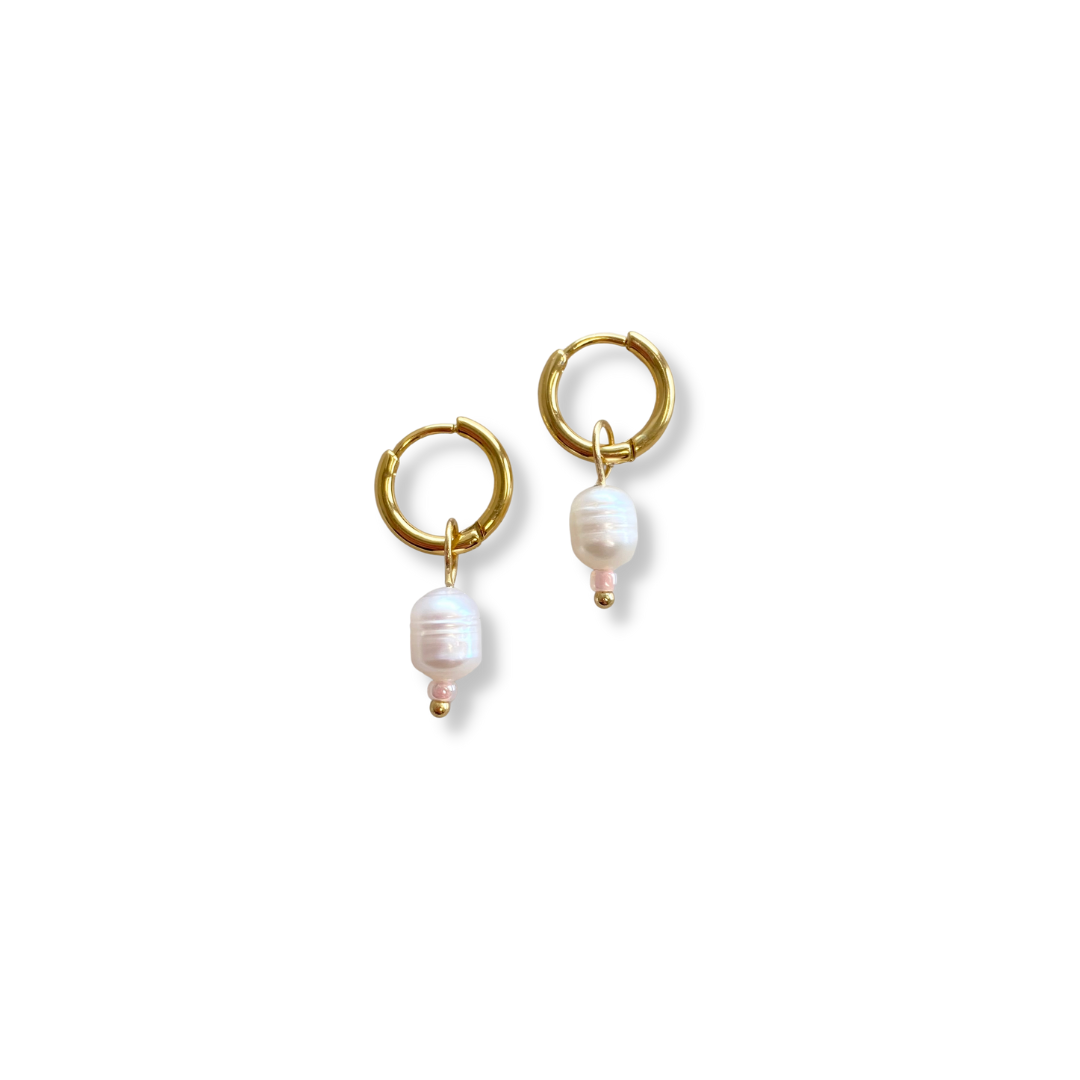 Pendientes Perla Única - Oro