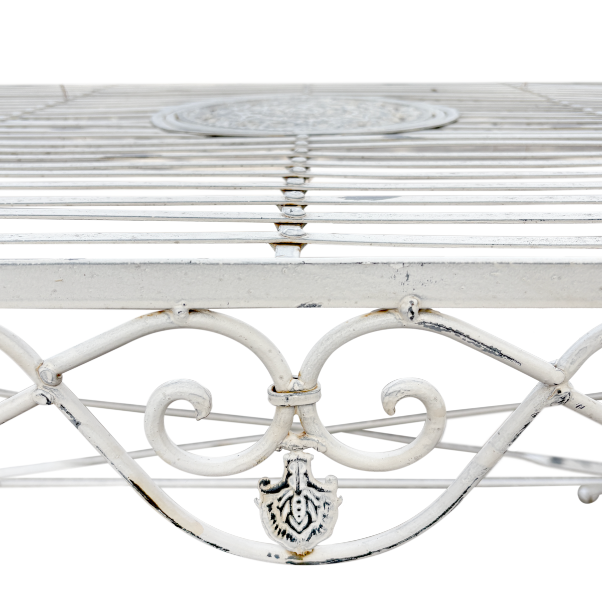 Antique white rectangular table 170 x 90 cm